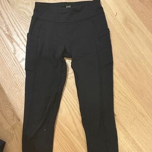 Athleta fleece  mid rise leggings